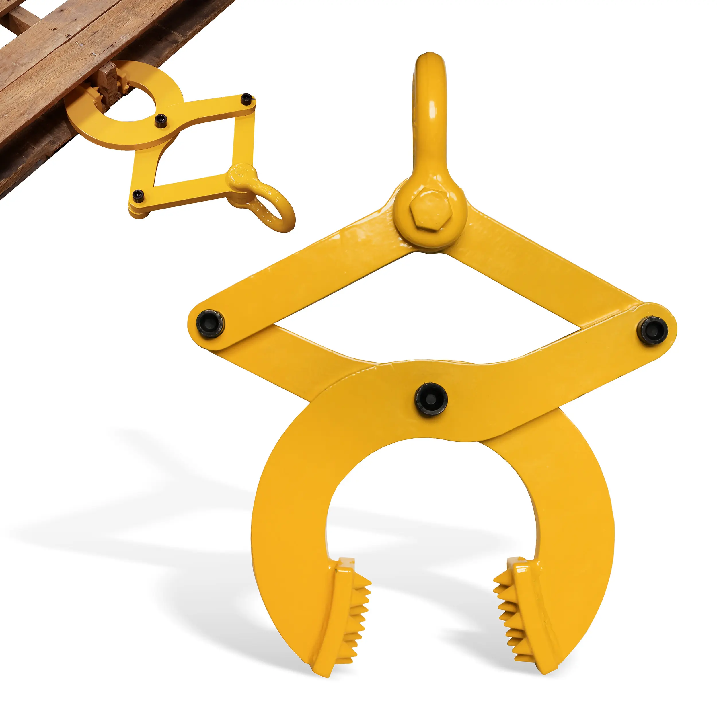 BISupply Pallet Claw Puller - Wide Jaw Scissor Clamp Gripper with Pincher Heads