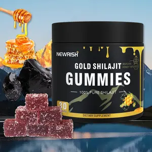 Newrish Gold Grade 100% Pure Shilajit Gummies | 85+ Trace Minerals and Fulvic Acid | All Natural | Immune and Energy Support | 30 Gummies