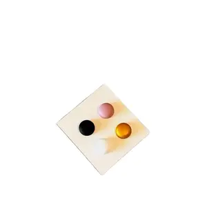 Hijab Magnets - Set of 4 Magnetic Hijabs in Rose  Pink, Black, White & Gold/Bronze