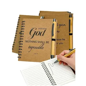 BFXFUTU 60 count/30Bulk Christian  Spiral Notebooks with   Pen Prayer Journal for School Office Believers Staff Inspirational Diary Mini Notepad  Inspirational Thank You Set (60) (60)