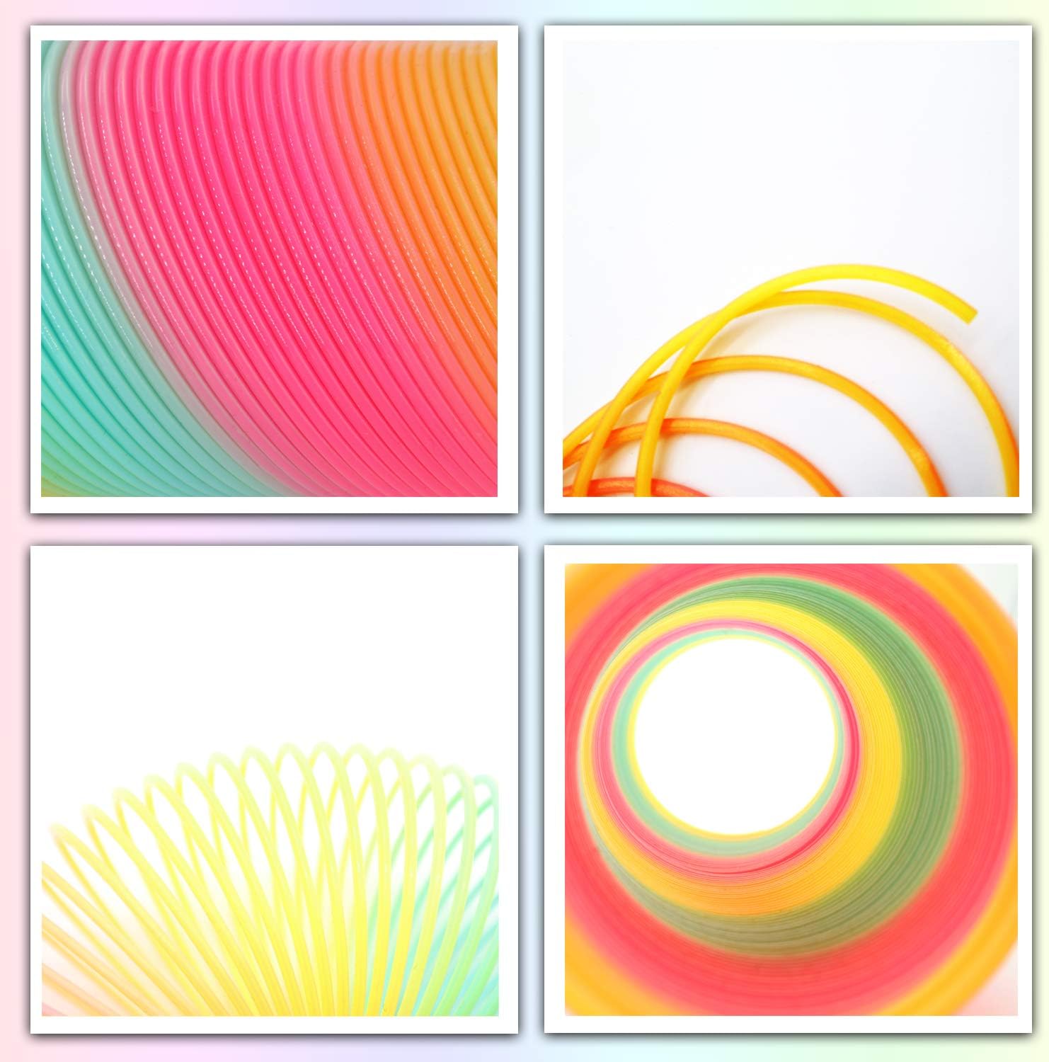 Magic Giant Rainbow Coil Toy Jumbo Classic Multicolor Coil Spring Toy for Boys and Girls Birthday Christmas Party 4.2 x 4.2 inch Fun Gift