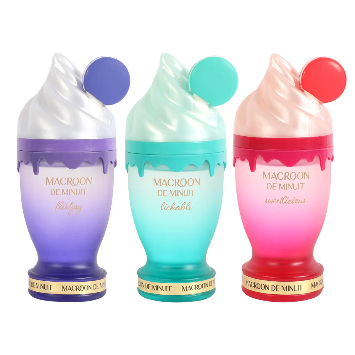 Macroon De Minuit Flirty Lickable Sweetlicious Eau De Parfum Vaporisateur Natural Spray 100ml 3.4fl oz Perfume Set