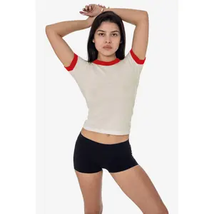 FF310 - Women's Poly Cotton Ringer Tee