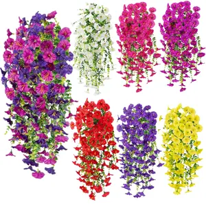 4 Piece Set UV Resistant Artificial Daisy Bouquet, Home Decor & Outdoor Garden Ornament, Plastic Branches, Cloth Flowers, No Maintenance Needed, Decorative