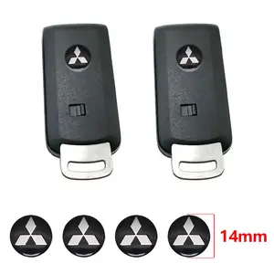Mitsubishi Car Keychain Replacement Emblem, Durable Scratch-Resistant Sticker, Fits Outlander, Eclipse, Pajero, Lancer, Mirage, Triton, Asx