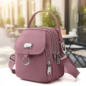 Lightweight Waterproof Nylon Crossbody Bag for Travel, School & Shopping, Multi-Use Tote with adjustable strap, Anti-scratch Design & Smooth Zippers, Perfect Daily Companion for Work & leisure, Elegant Commuter Bag