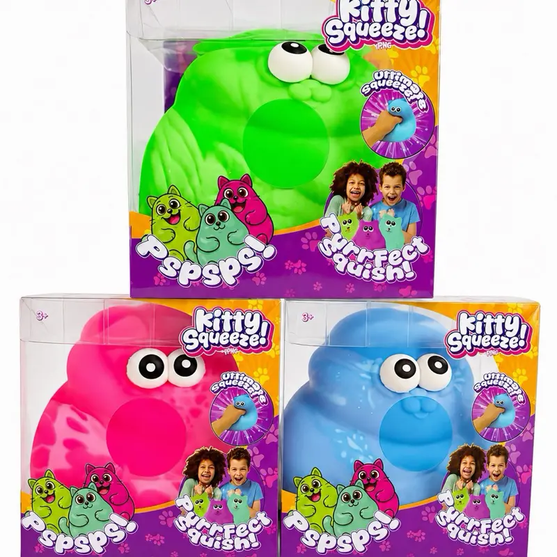 Jumbo Kitty Squeeze Squishy Toy
