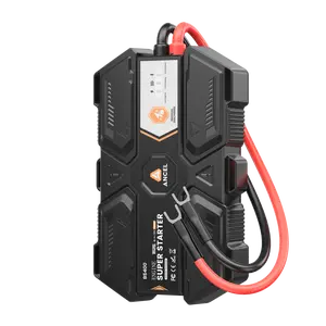 [Father's Day Gift] ANCEL BS400 Super Starter - Permanently Connected Jump Starter with Super Capacitor, Proactive Car Battery Maintainer & Smart Monitor, -40℉~176℉ UltraSafe Battery Booster for 6.0L/6.0T Vehicles