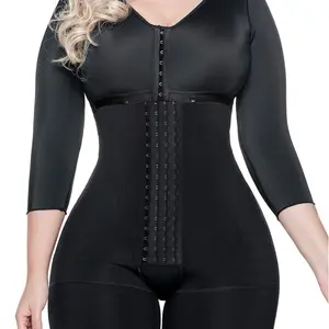 High Compression Colombian Shapewear Breathable Liposuction Sleeves Overbust Tummy Tuck Shaper Thigh Slimmer BBL Fajas for Women
