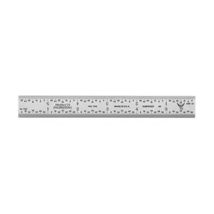 Rigid Satin Chrome-Plated Steel Rulers