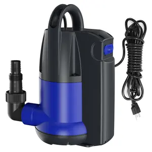 1HP Automatic Submersible Water Pump, 3700GPH Portable Sump Pump with Integrated Float Switch Utility Pumps for Pool Tub Garden Pond Flooded Basement Draining
