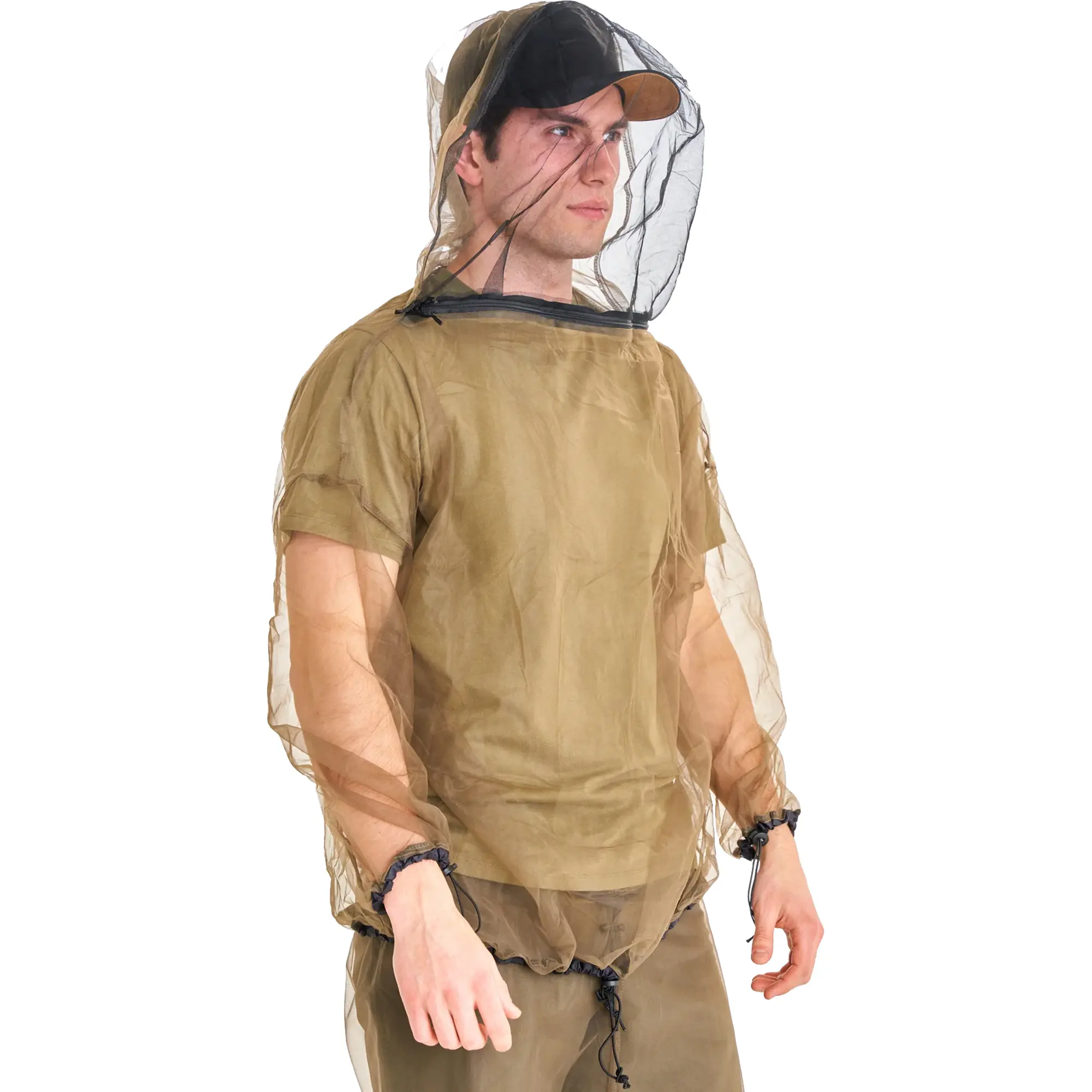 Coghlan's Outdoor Survival Camping Bug Jacket - Polyester Mesh, 1 Size, 1600 Holes Per Square Inch, Adjustable Drawstrings, Comfortable, Outdoor Sports, Hiking, Integrated Headnet, One Size, Effective