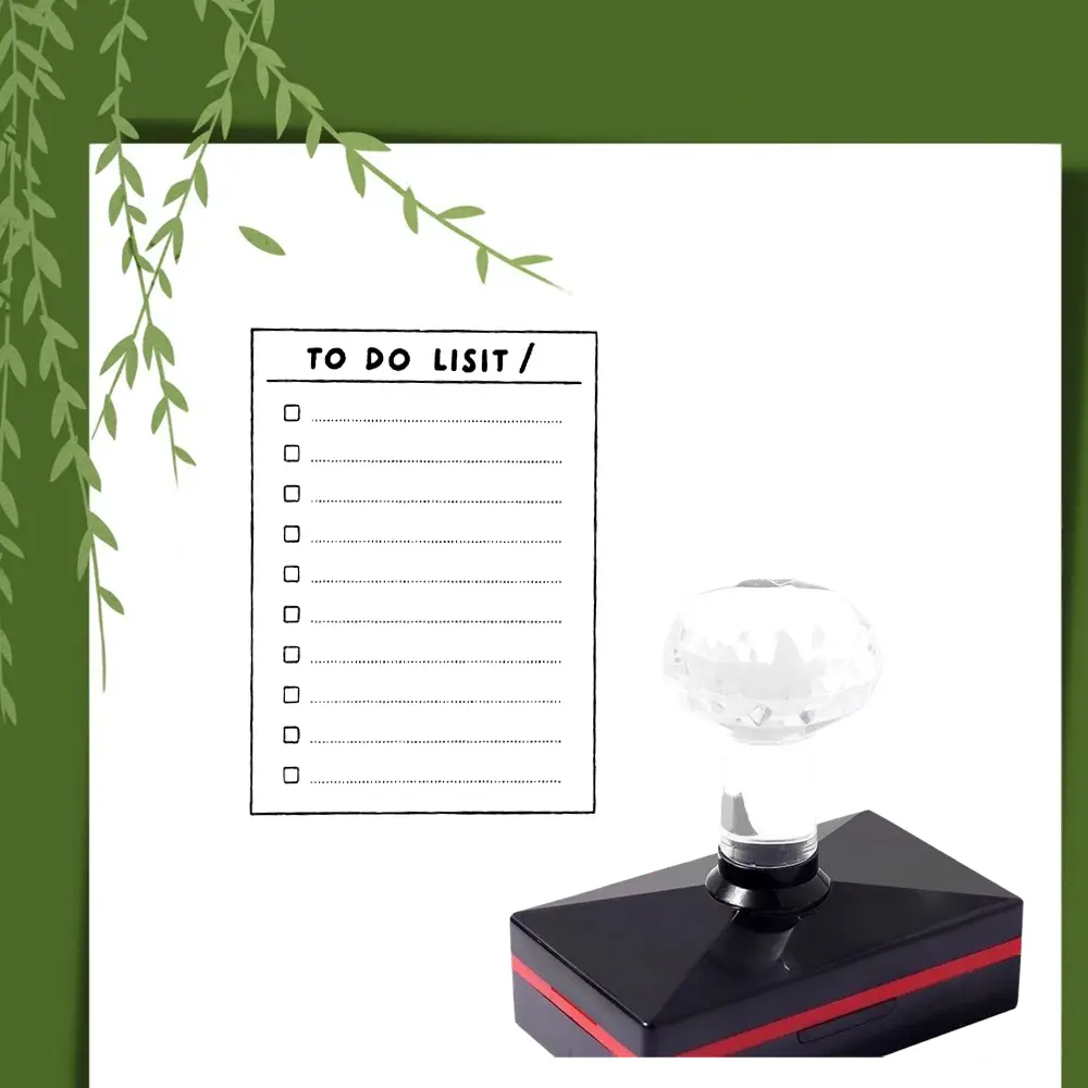 Todo List Stamp for Daily Task Tracking, Efficient Time Management Tool, Perfect for Organizing Tasks & Projects, Ink Print, Office Stamps, Office Supplies
