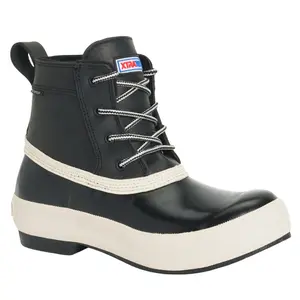Xtratuf Womens Legacy Lace 6 Inch Waterproof Duck Casual Boots Ankle - Black