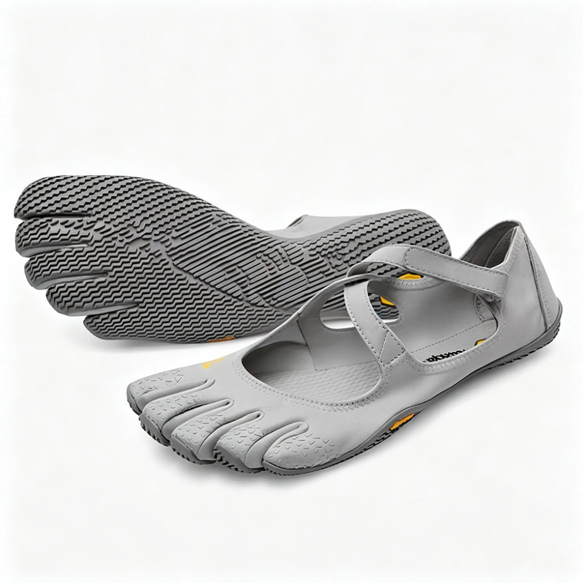 Women's Minimalist Ultra-Light 5-Toe Fitness Dance Shoes - Flexible Synthetic Breathable Sweat-Wicking Fabric, Adjustable Strap Secure Fit, Ideal for Gym, Ballet, 5 Toe Slots