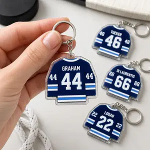 4 Ops (NOT COMBO 4) Off-Campus Lover Acrylic Keychain, Garrett Graham, Dean Di Laurentis, John Tucker, John Logan, Hockey Jersey  Bag Charm