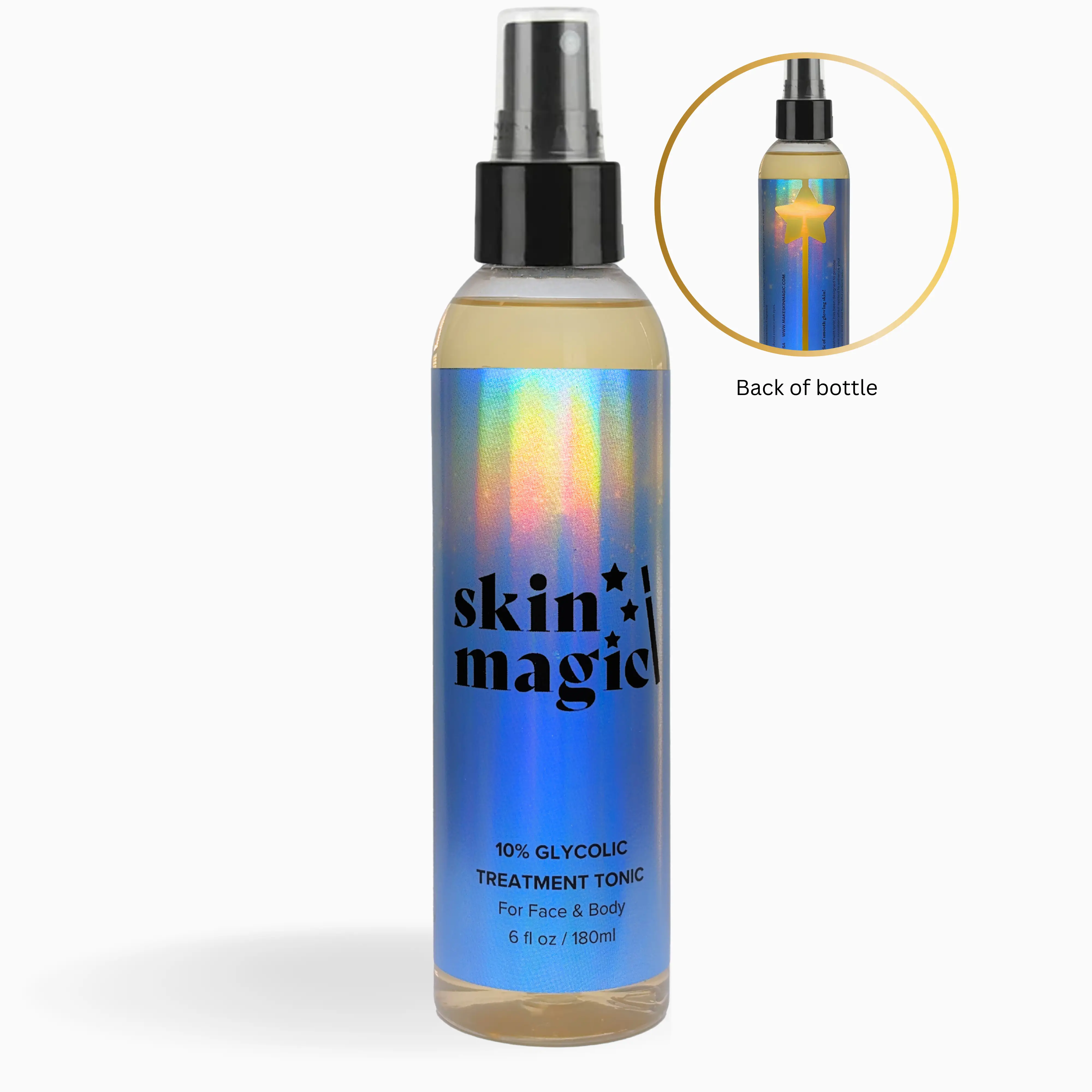 Skin Magic - 10% Glycolic Treatment Tonic - Glycolic Acid for Cleansing, Hydrating, and Gentle Skin - Potential for Hyperpigmentation & Pore Improveme