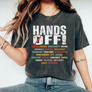 Hands Off shirt, Anti Tr4mp shirt, Protest Hands Off 2025 T-shirt/Sweatshirt/Hoodie