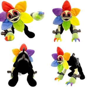 Twisted Dandy Plush - 14" Rainbow Flower Horror Plushie from Dandy's World Roblox Game, Scary Cute Stuffed Toy, Perfect Halloween & Collector's Item,cute girly gifts,weighted stuffed animal