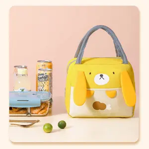 Insulated Lunch Bag, Cute Food Storage Bag, Reusable Lunch Box, Personalized School Snack Bag, Animal Pattern, Outdoor Picnic