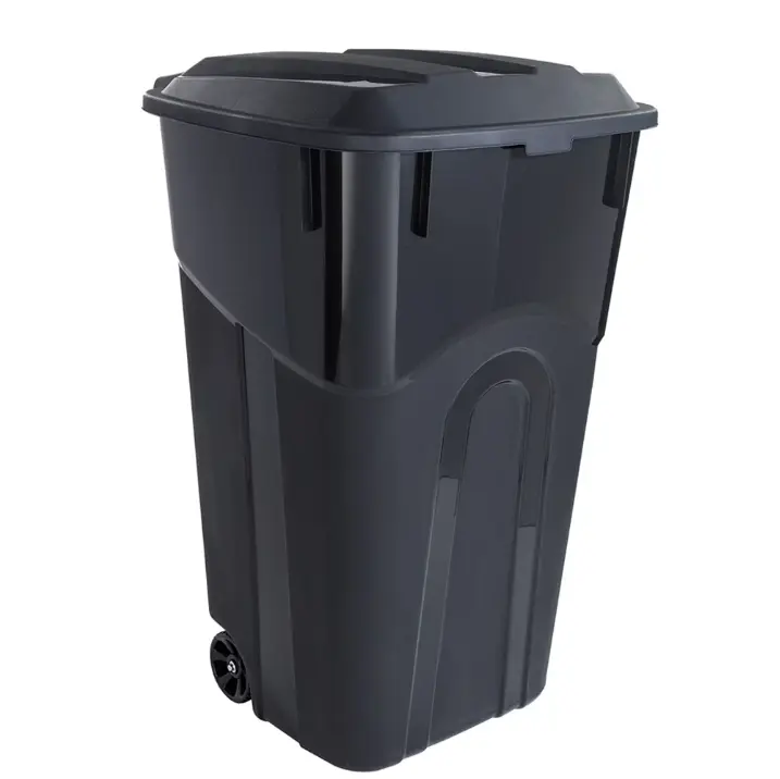 Hyper Tough 32 Gallon Wheeled Heavy Duty Plastic Garbage Can
