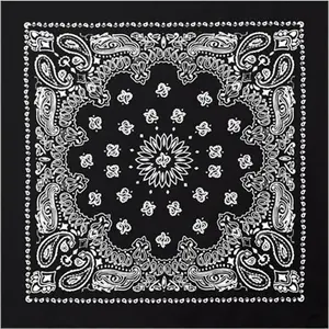 White - Jumbo Trainmen Paisley Bandana, 100% Cotton, 27" x 27"