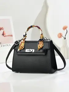 High-Quality PU Leather Burgundy Shoulder Bag, Fashionable Classic Small Handbag, Versatile Daily Use Accessory, Elegant Style, Trendy Shoulder Bag