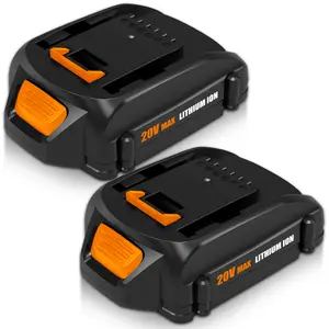 3.6Ah High Capacity 2-Pack for Worx 20V Tools – Replaces WA3525 – Longer Runtime for Leaf Blowers, Trimmers & Drills – Works with All Worx 20V
