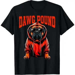 Graphic Last Name Cleveland Gifts | Vintage DAWG Dog Pound T-Shirt