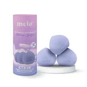 MELO️ The Original Marshmallow Makeup Sponge- Jumbo PRO Pack of 3 (Sapphire Blue)