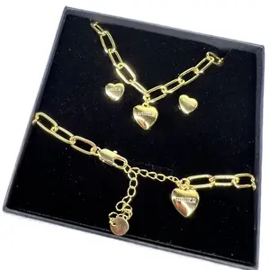 Carry Him in Your Heart WitHER jewelry set for Women gold necklace