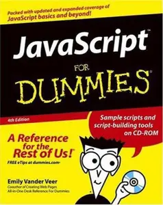 USED-JavaScript For Dummies by Emily A. Vander Veer (Paperback)