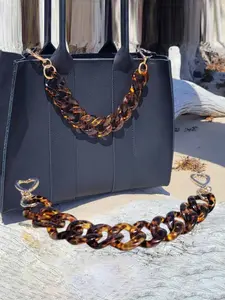 Amber Leopard Print Bag Chain Accessory, Stylish Wallet Strap Charm, Fashionable Handbag Decoration, Perfect for Bags & Purses