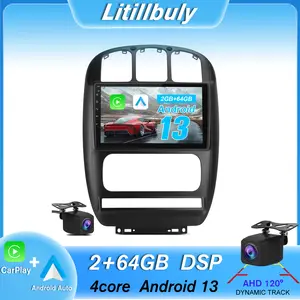 10.1 Inch Car Stereo for Dodge Caravan chrysler Town&Country 2001-2007 touch screen has Android Auto Wireless Carplay, Bluetooth WIFI supports GPS Navigation