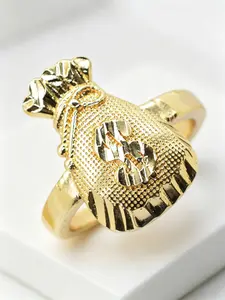 Fashion Hip-Hop Dollar Sign Geometric Design Ring, Unisex Daily Wear Jewelry, Perfect Gift for Party/mother's Day/valentine's Day/birthday