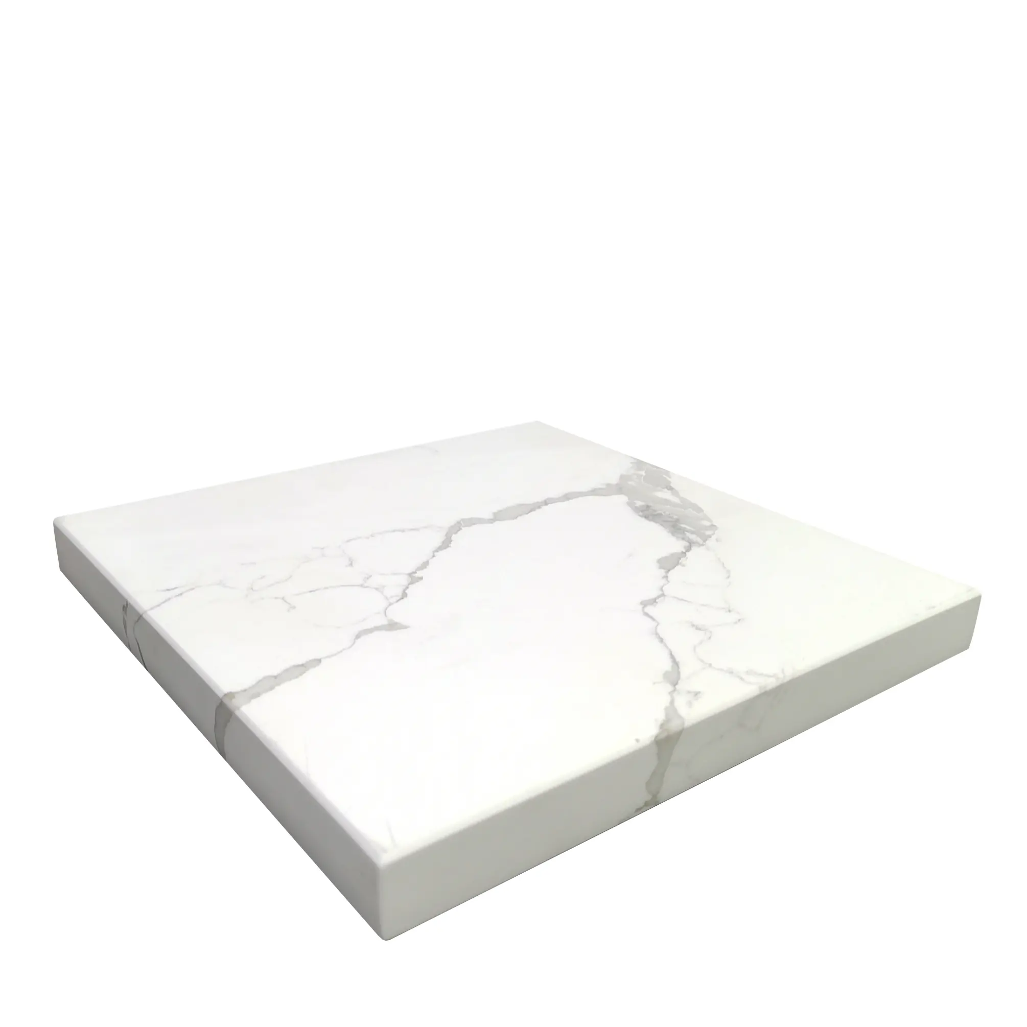 FixtureDisplays® 11.81 X 11.81 X 1.18 Inch Quartz Stone Countertop Slab, Scratch Resistant, Durable Quartz Surface Panel for Kitchen, Island, Wall & Custom Applications 18773