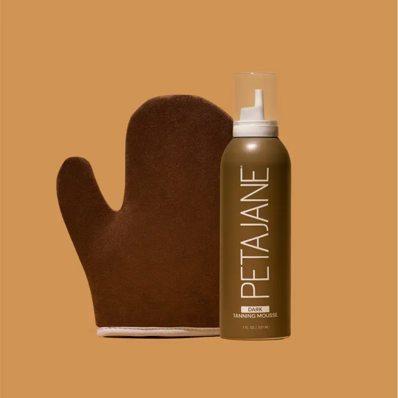 The Starter Bundle - Dark Peta Jane Beauty Self-Tanning Mousse & Self-Tanning Mitt for All Skin Types
