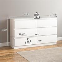 6-Drawer-White