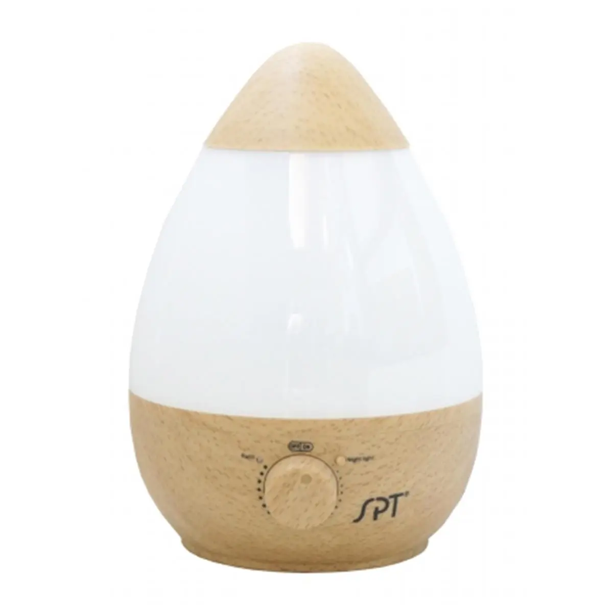 212 MAIN Cool Mist Ultrasonic Humidifier - Faux Wood Grain, 2.3L, 120V/60Hz, 30W/0.43A, 7.52x7.52x10.5in, Aromatherapy Diffuser, Night Light, Silent, Stepless Mist Control Dial, Designed for Rooms Up to 450 Sq. Ft., Year-Round Relief, Stable, 120V Plug