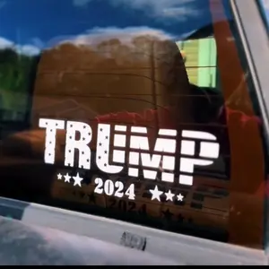 10” white Trump 2024 Decal