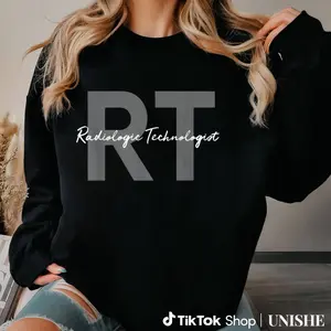 Casual Graphic Sweatshirt for Radiologic Technologists, 100% Unisex Xray Tech Long Sleeve