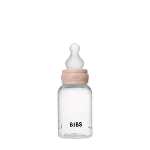 BIBS Baby BPA-Free PP Bottle Set 5oz with Silicone Nipple - Blush