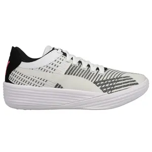 PUMA Mens Clyde All Pro Basketball Sneakers Shoes - Black, Off White