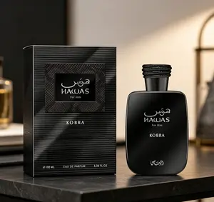 Hawas For Him Kobra Men EDP 100ml Bold Intense Masculine Scent Rich Spicy Woody Aroma Captivating Long Lasting Premium Fragrance For Daily Business Night Party Casual Use