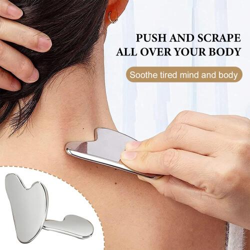 Stainless Steel Facial Tool - Face Massager Tool - Smooth and Sturdy Metal Massage for Face Body to Reduce Swelling - Massage Scraper Heart Shape Item Stainless Steel Facial Tool - Face Massager Tool - Smooth and Sturdy Metal Massage for Face Body to Reduce Swelling - Massage Scraper Heart Shape Item