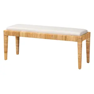 bali & pari Sofia Boho Benches & Banquette, Natural Brown