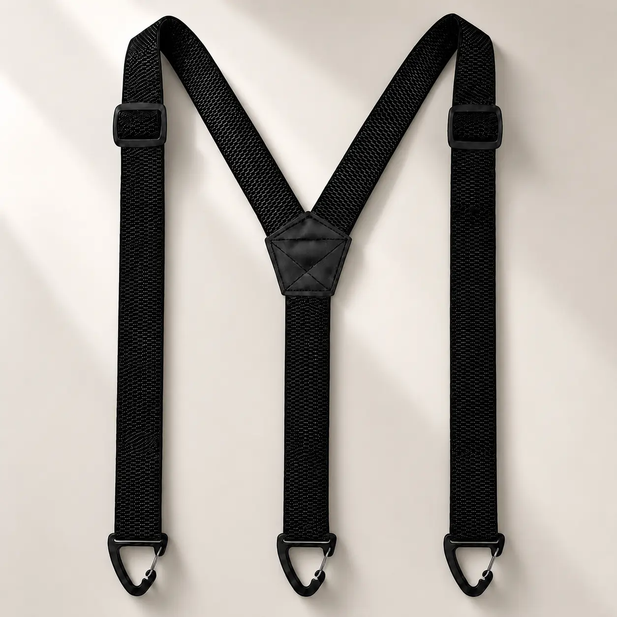 Unisex Low-Profile Hidden No-Show Suspenders, 1.5" Width Heavy-Duty Adjustable Under-Clothes Style with 3 Snap Loops for Workwear, Outdoor Pants & Jeans