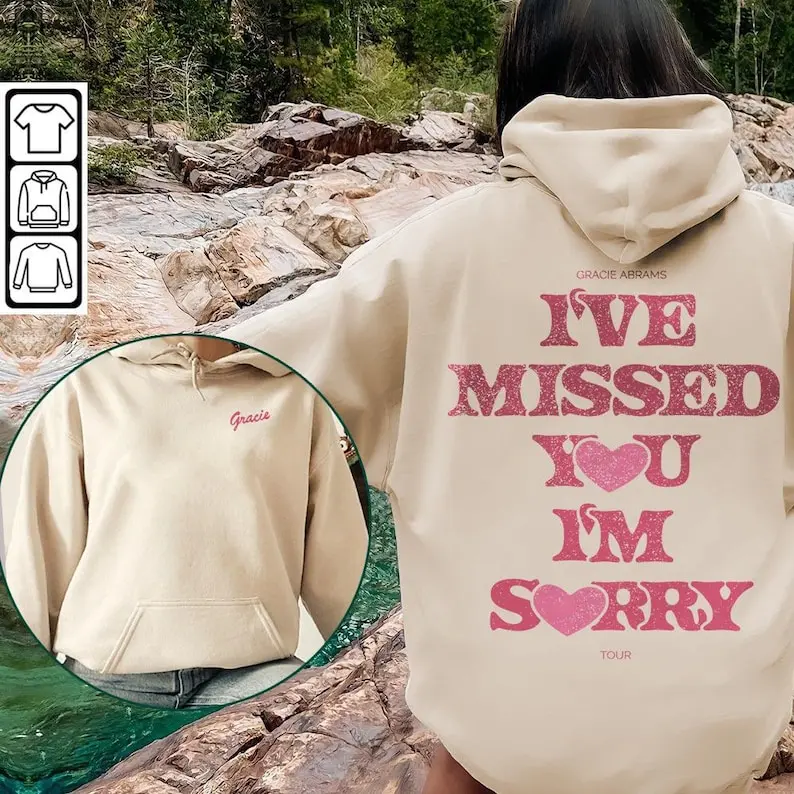 Gracie Abrams Music Shirt K1, I've Missed You I'm Sorry Sweatshirt, Gracie Abrams Retro Vintage Unisex Gift Bootleg Hoodie