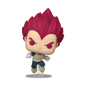 Funko Pop - Dragon Ball Super - Super Saiyan God Vegeta (Punching) Vinyl Figure #1862 w/ Pop protector