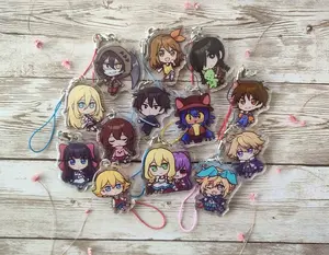 Black Butler Acrylic Keychain, Anime Keychain, Sebastian Michaelis, Double Side Keychain, Ciel Phantomhive, Anime Gift for Friend